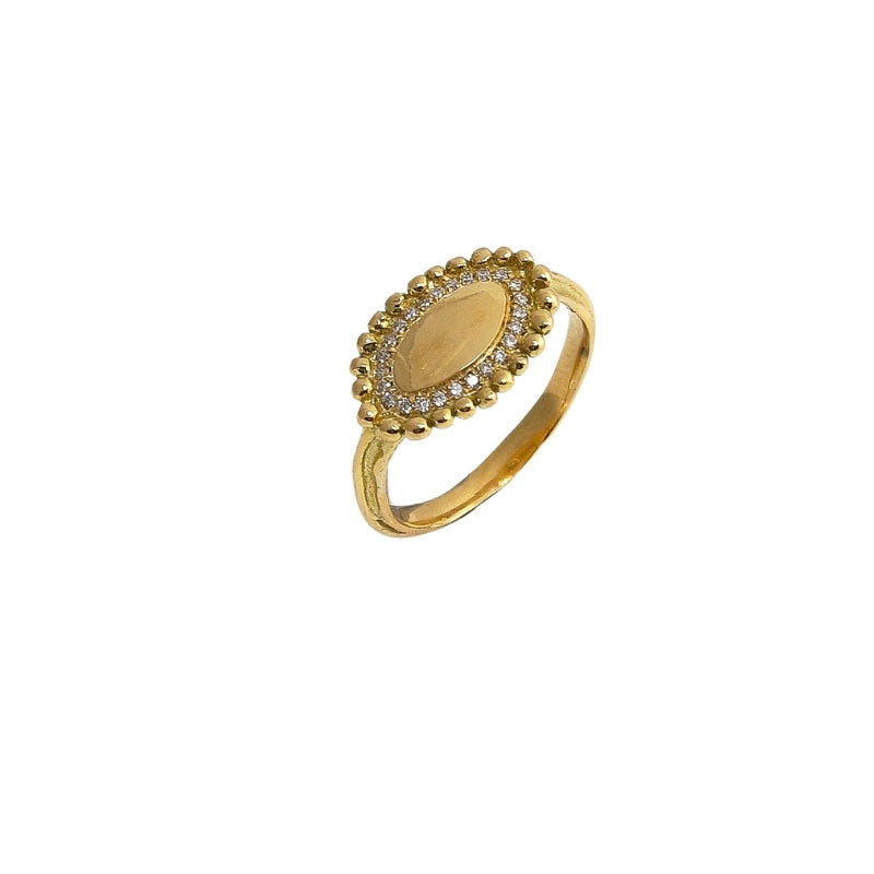 Atalante Ring with Diamond - Solid Gold