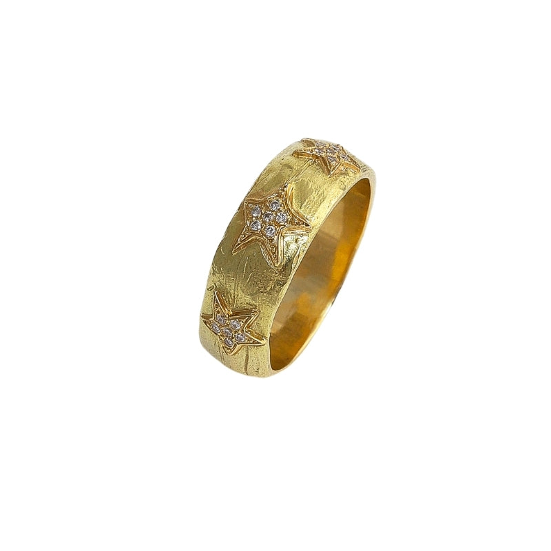 Selene Ring with Diamond - Solid Gold