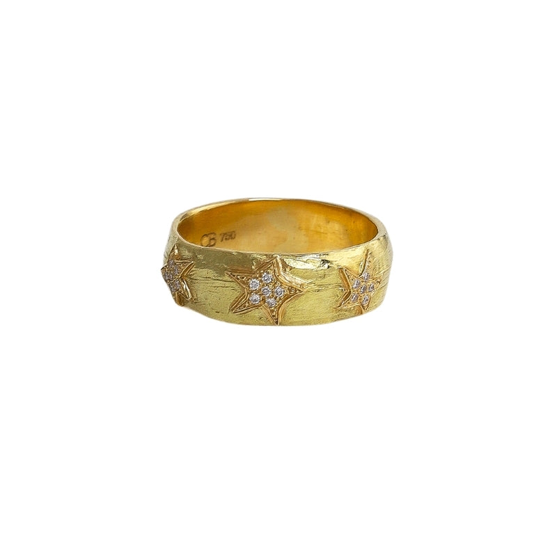 Selene Ring with Diamond - Solid Gold