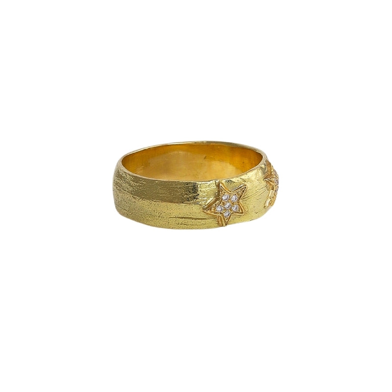 Selene Ring with Diamond - Solid Gold