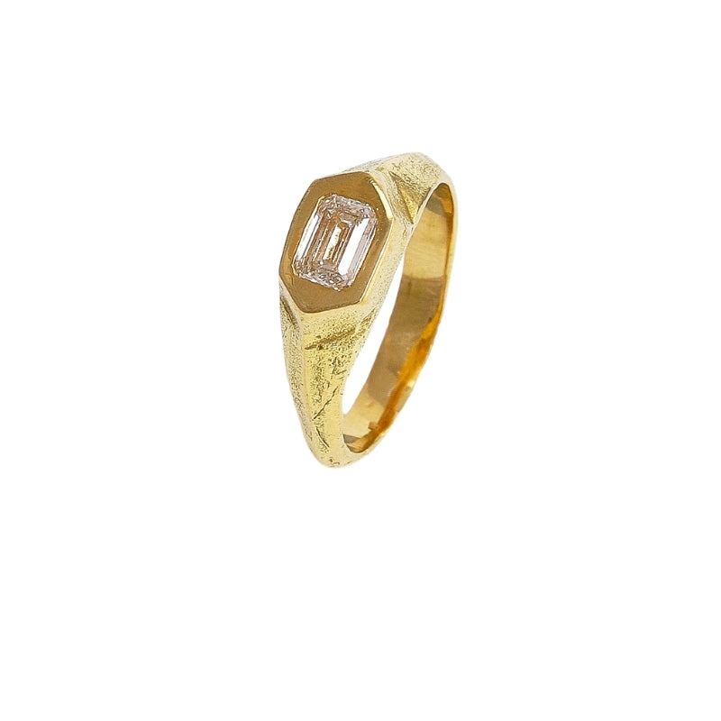 Philemon Ring with Diamond - Solid Gold