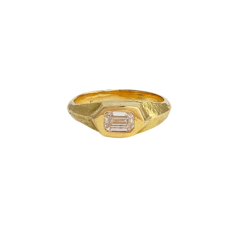 Philemon Ring with Diamond - Solid Gold