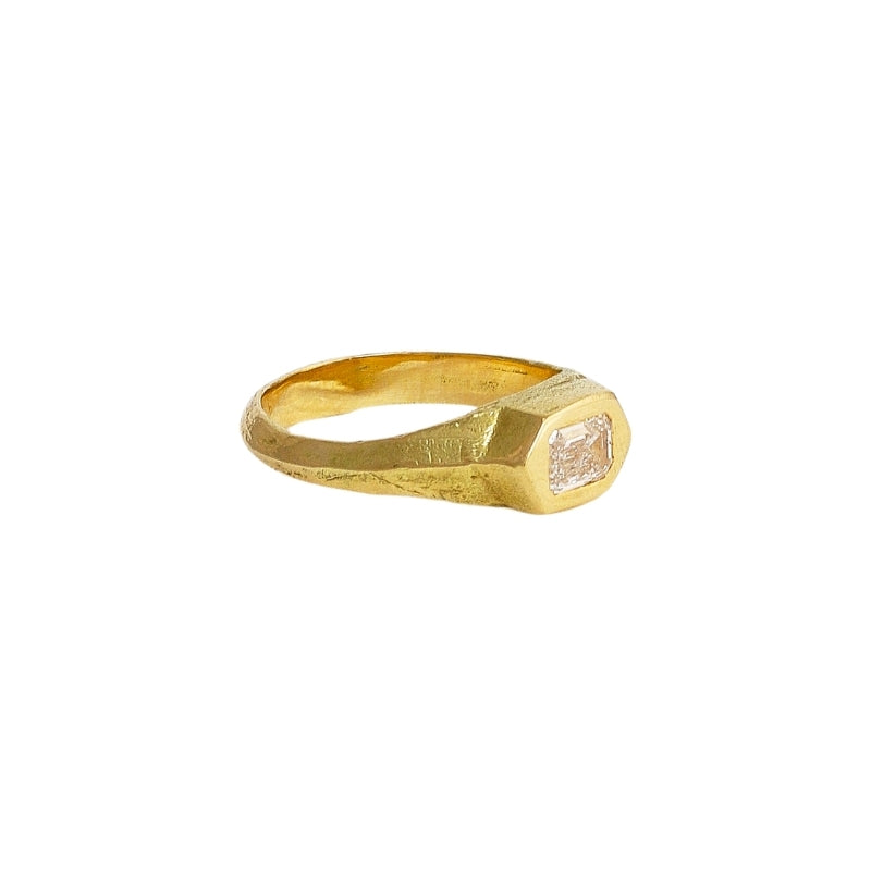 Philemon Ring with Diamond - Solid Gold