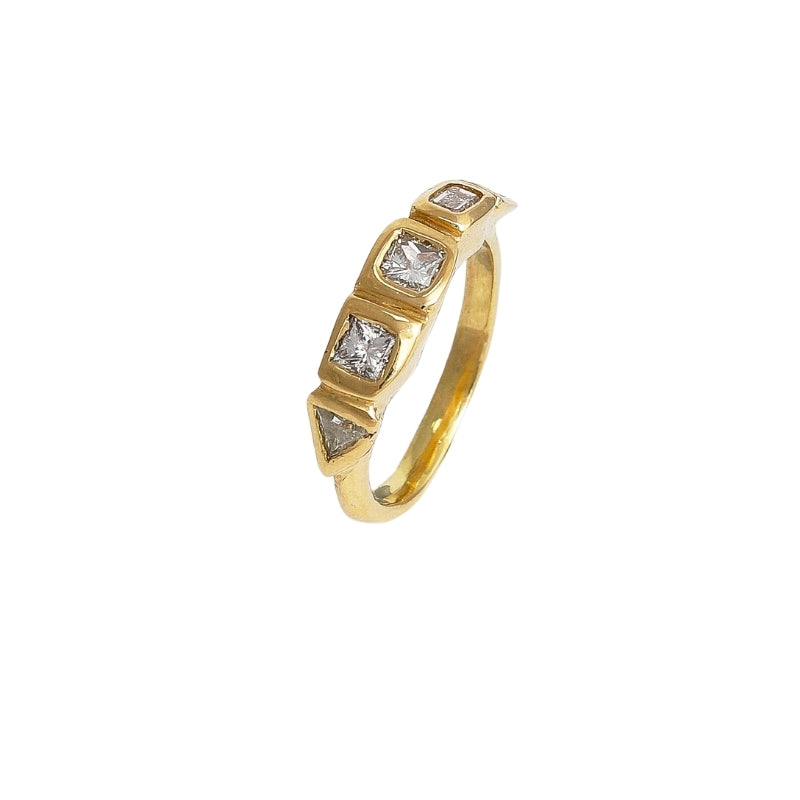 Baucis Ring with Diamond - Solid Gold