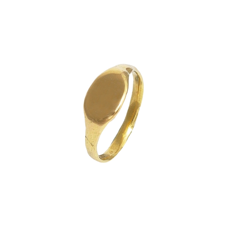 Ganymede Signet Ring - Solid Gold