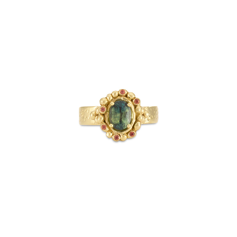 Zinnia Ring - Solid Gold