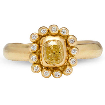 Ianthe Ring with Diamond - Solid Gold