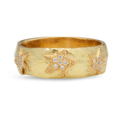 Selene Ring with Diamond - Solid Gold