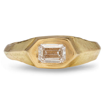 Philemon Ring with Diamond - Solid Gold