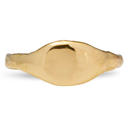 Ganymede Signet Ring - Solid Gold