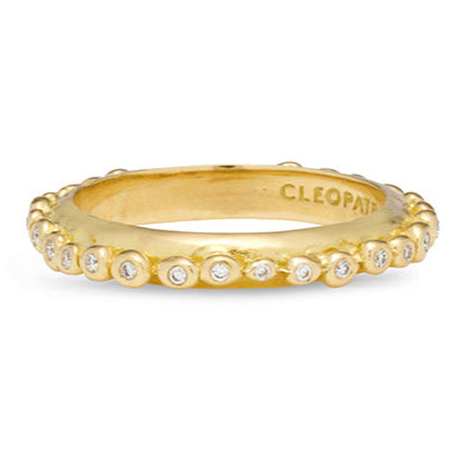 Harmonia Ring with Diamond - Solid Gold