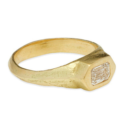 Philemon Ring with Diamond - Solid Gold