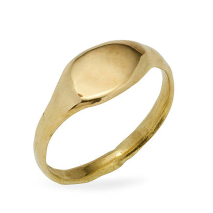 Ganymede Signet Ring - Solid Gold