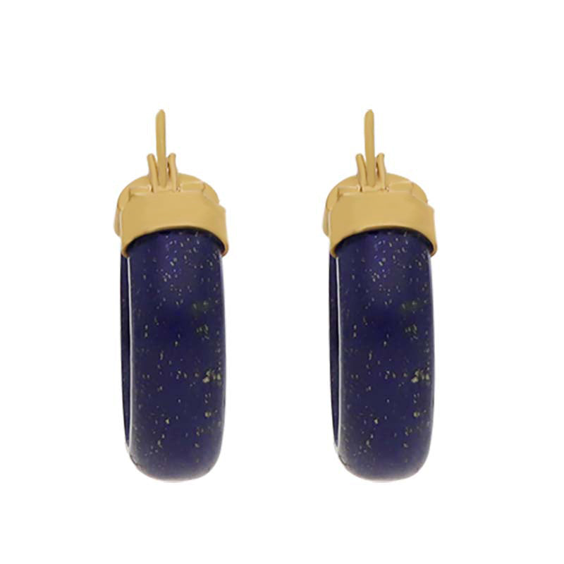Marghera Hoops in Lapis Lazuli - 24K Vermeil
