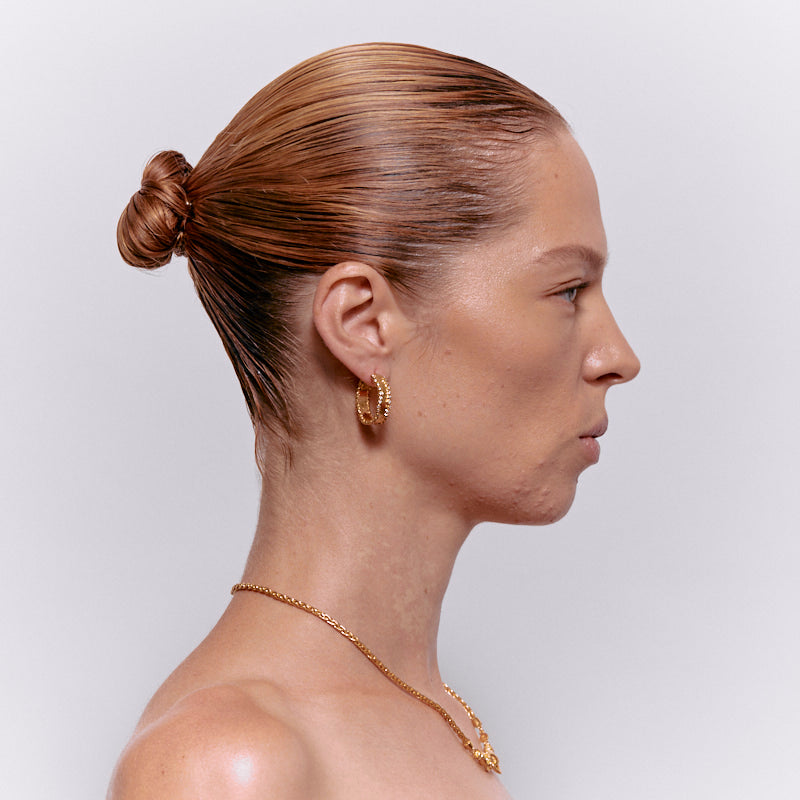 St Germain Hoops - 18K Gold Plated