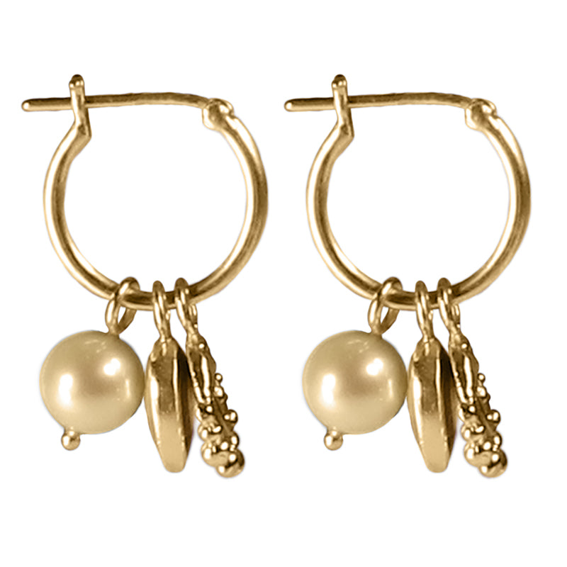 Nazar Hoops - 18K Gold Plated