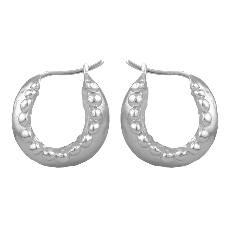 Miriam Hoops - Sterling Silver