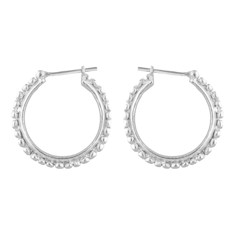 Angelica Hoops Large - Sterling Silver