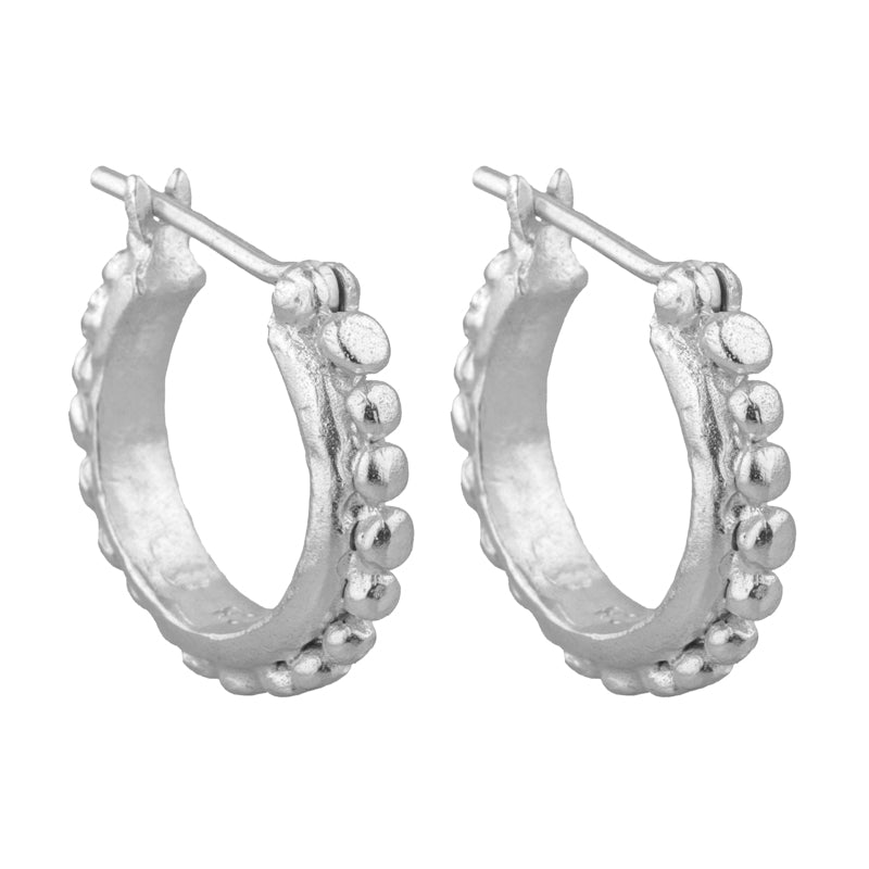 Angelica Hoops - Sterling Silver