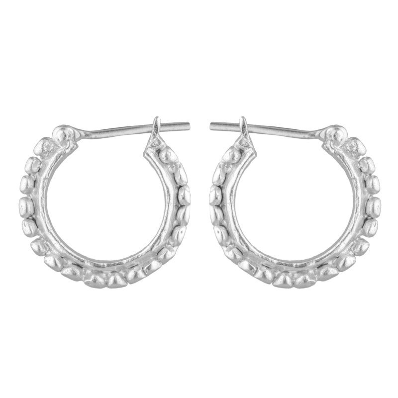 Angelica Hoops - Sterling Silver