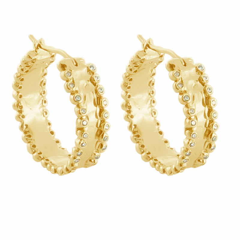 St Germain Hoops - 18K Gold Plated