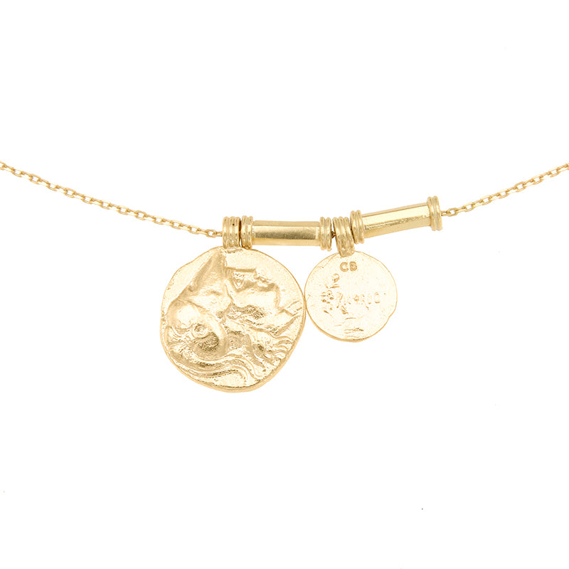 Angelus Necklace - 24K Gold Vermeil