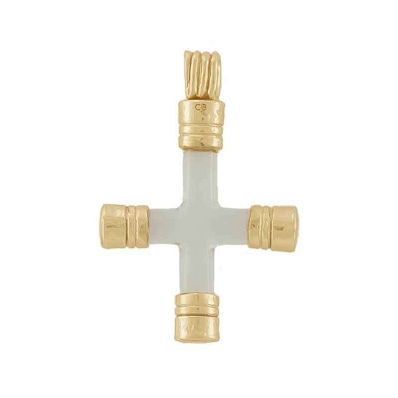 Crux Pendant in Quartz - 18K Gold Plated