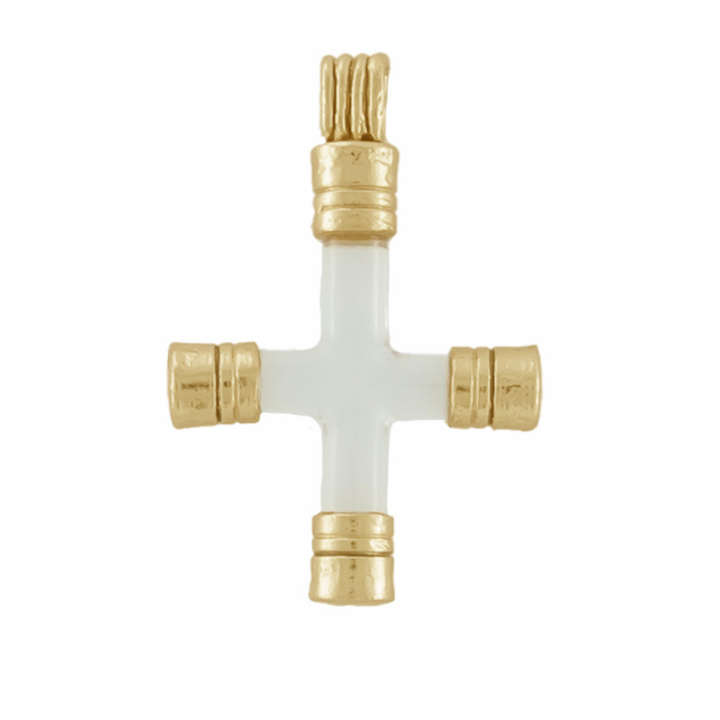 Crux Pendant in Quartz - 18K Gold Plated