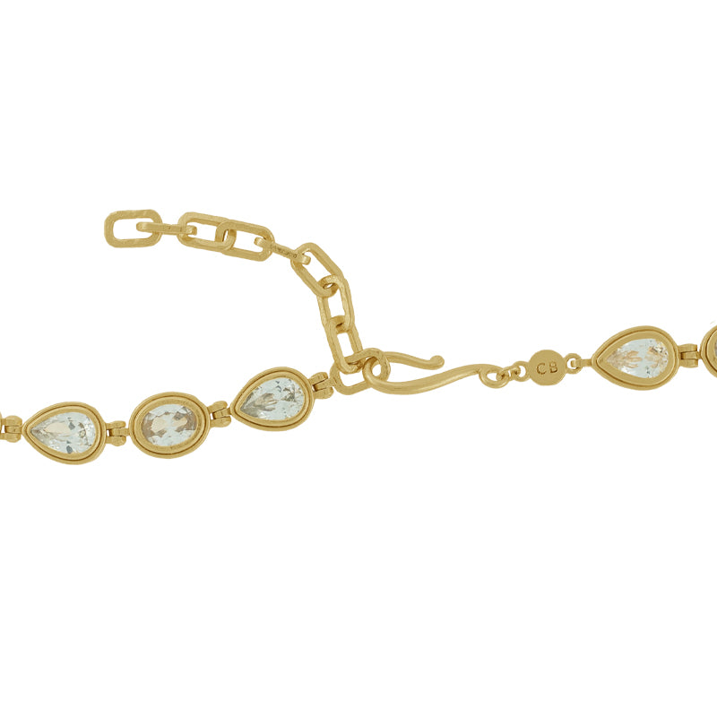 Alembic Necklace in Zircon - 18K Gold Plated