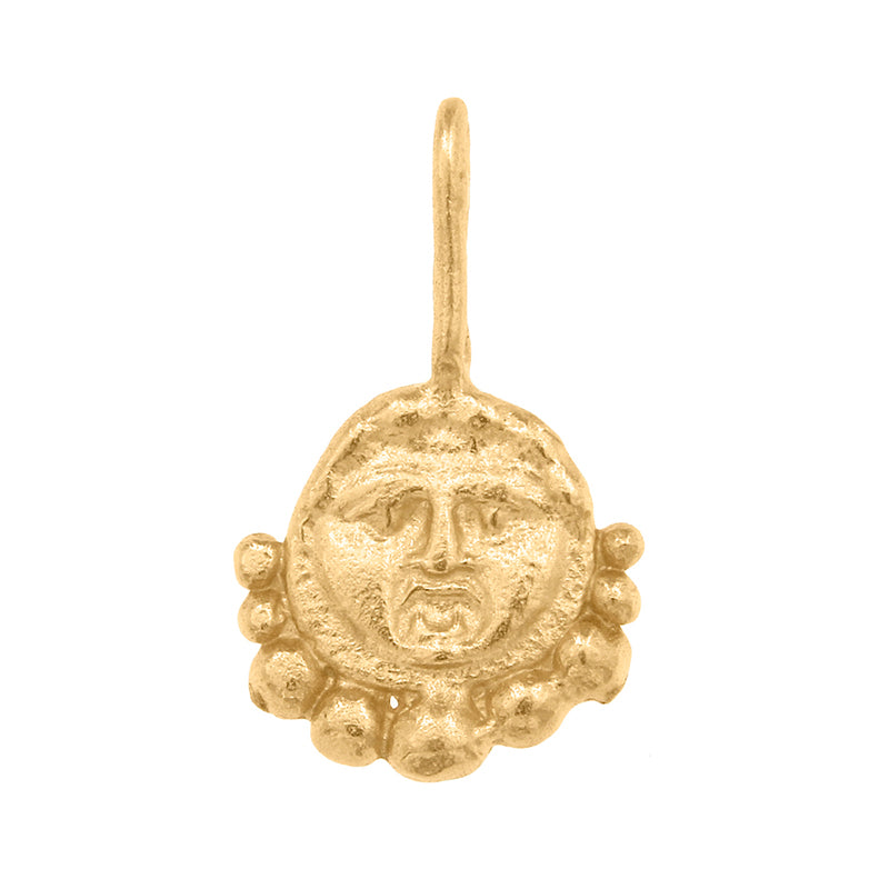 Gorgoneion Protection Pendant - 24K Gold Vermeil