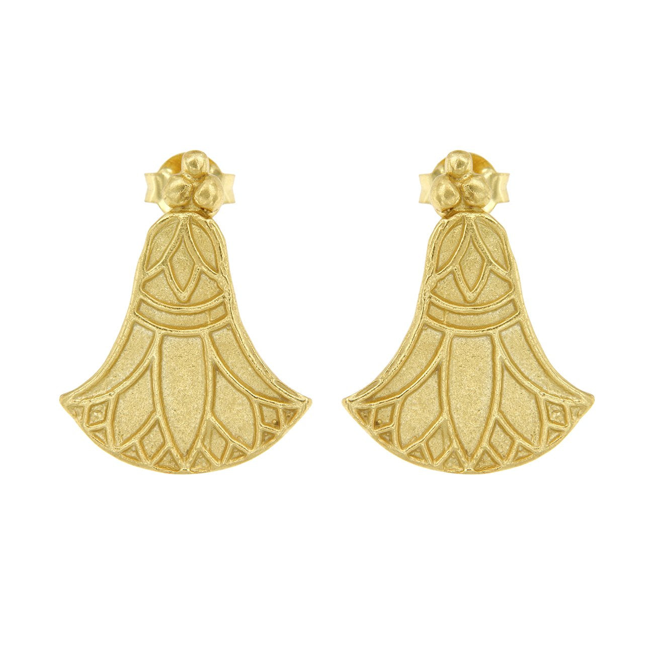 Amarna Atum Earrings - 18K Gold Plated