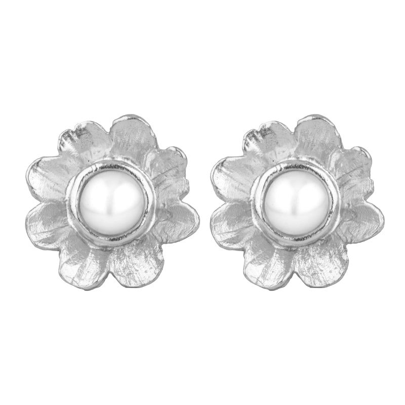 Perdita Studs with Pearl - Sterling Silver