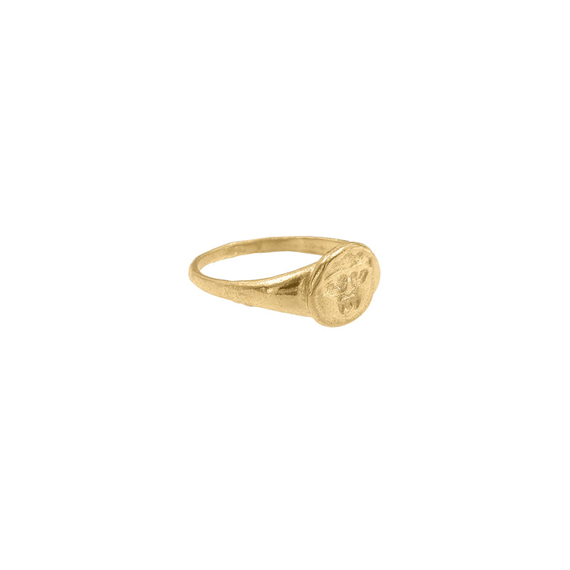 Gorgoneion Pinky Ring - 18K Gold Plated