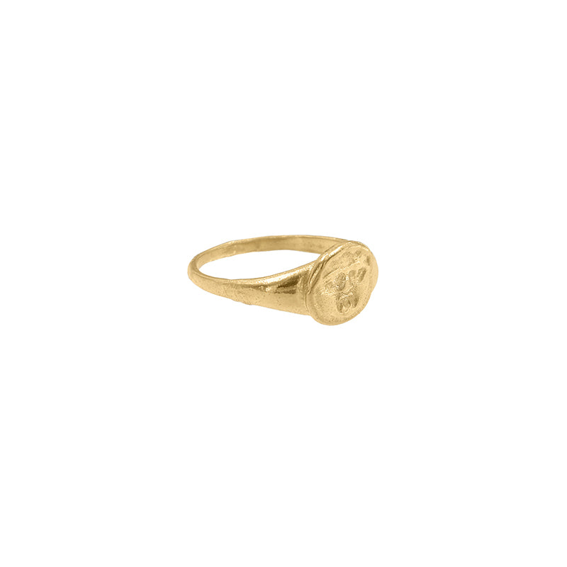 Gorgoneion Pinky Ring - 24K Gold Vermeil