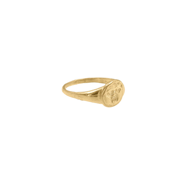 Gorgoneion Pinky Ring - Solid Gold – Cleopatra's Bling