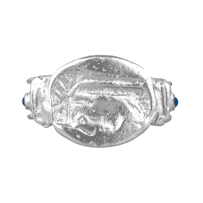 Kurt Ring with Lapis Lazuli - Sterling Silver