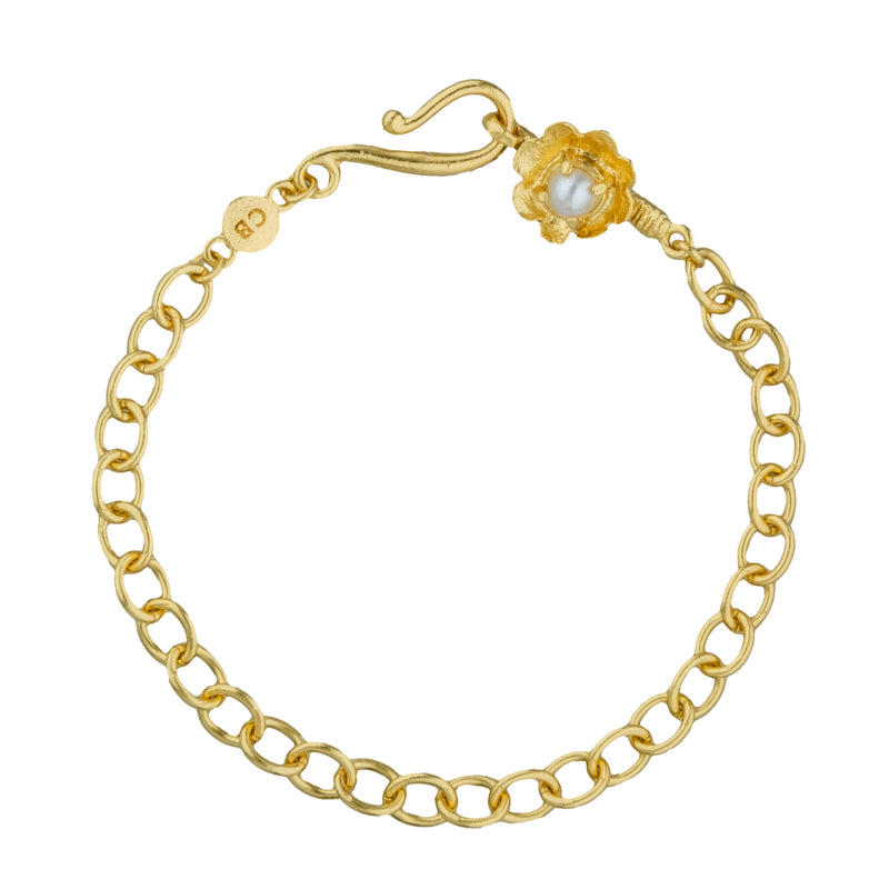 Perdita Bracelet with Pearl - 18K Gold Plated