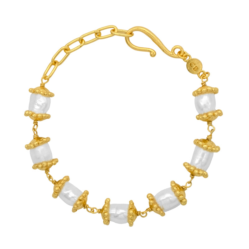 Florizel Bracelet in Pearl - 18K Gold Plated