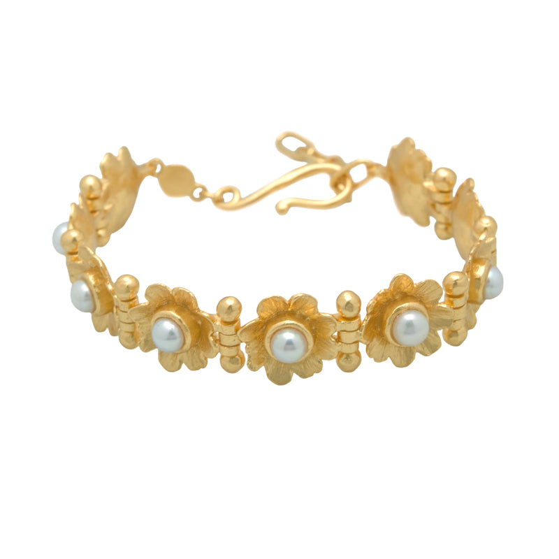 Bellaria Bracelet in Pearl - 18K Gold Plated