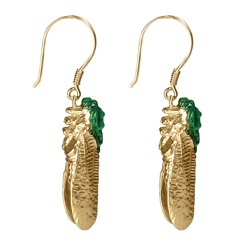 Cicada Myth Earrings - 18K Gold Plated
