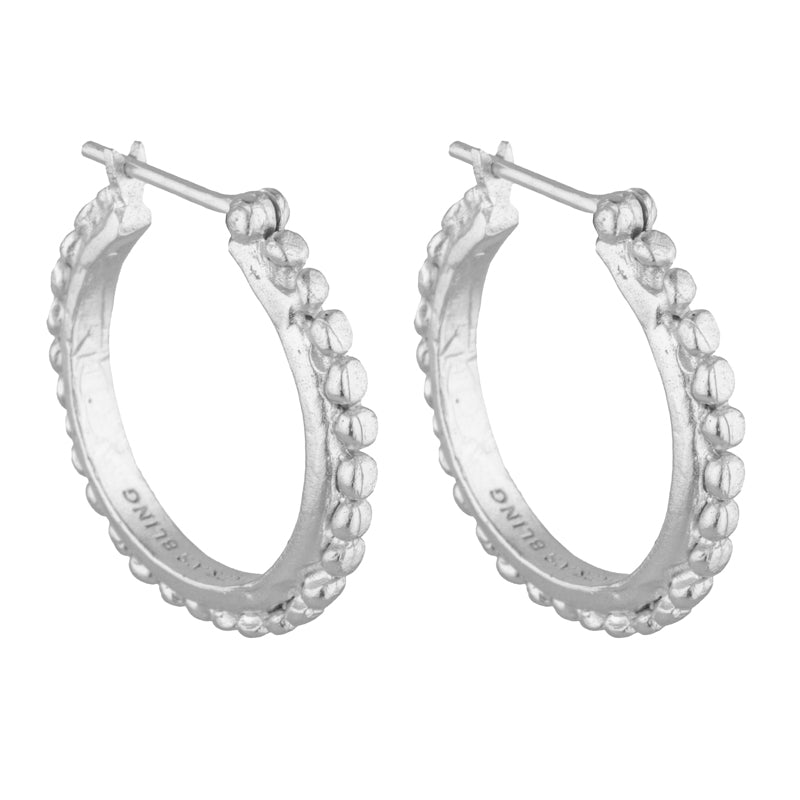 Angelica Hoops Large - Sterling Silver