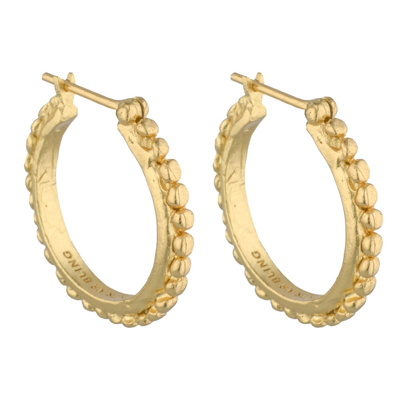 Angelica Hoops Large - 18K Gold Plated