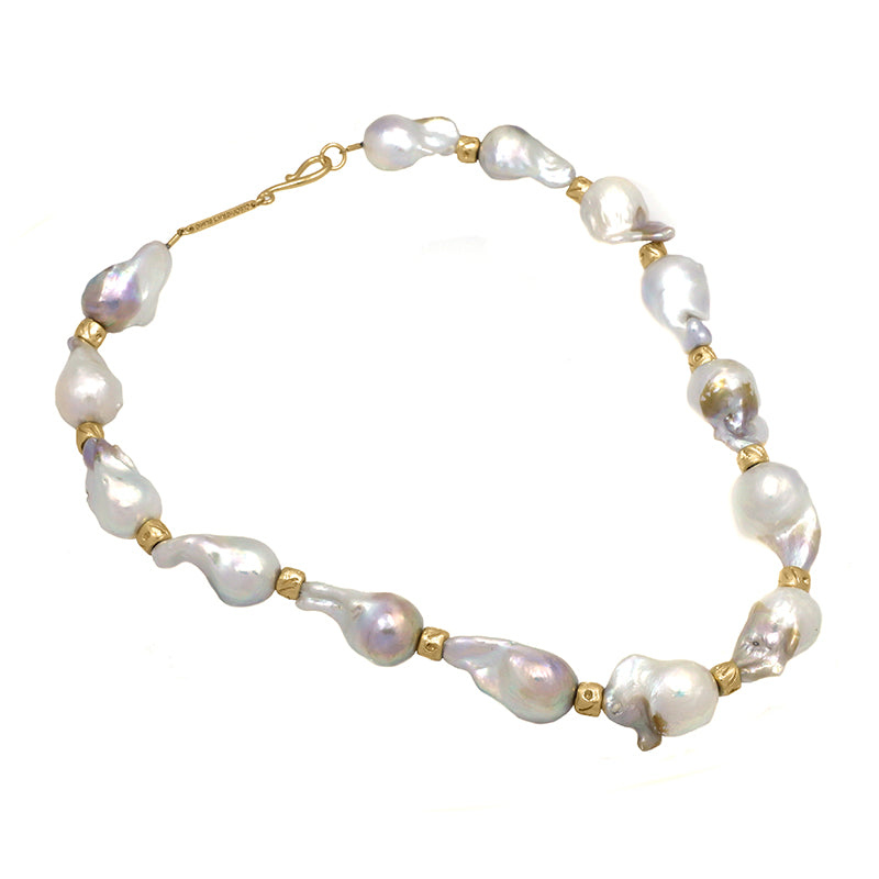 Laconia Necklace with Pearl - 18K Gold Plated