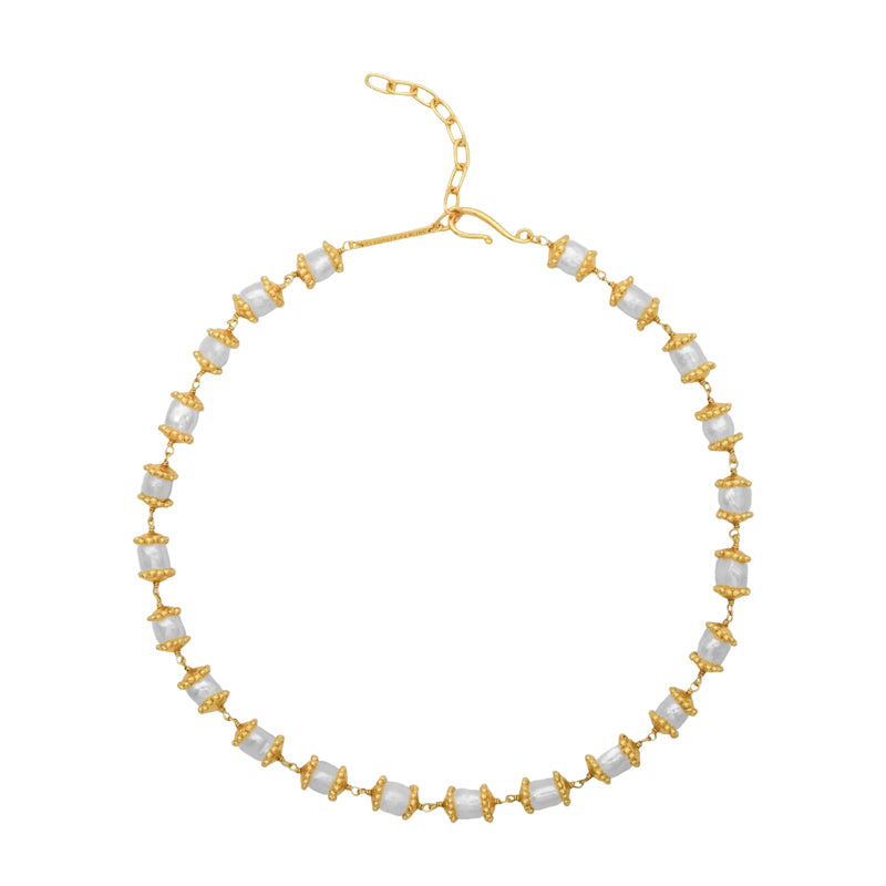 Florizel Necklace in Pearl - 18K Gold Plated