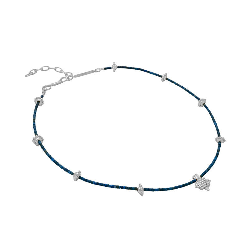 Triadic Necklace in Lapis Lazuli - Sterling Silver