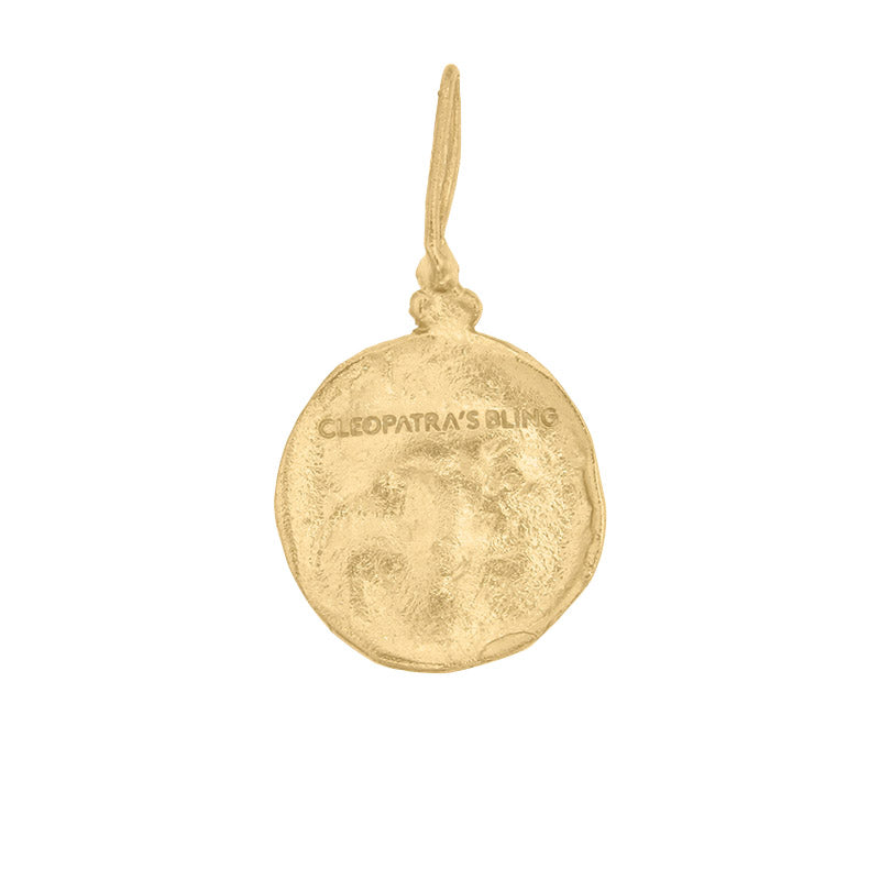 Moon Face Pendant - 24K Gold Vermeil
