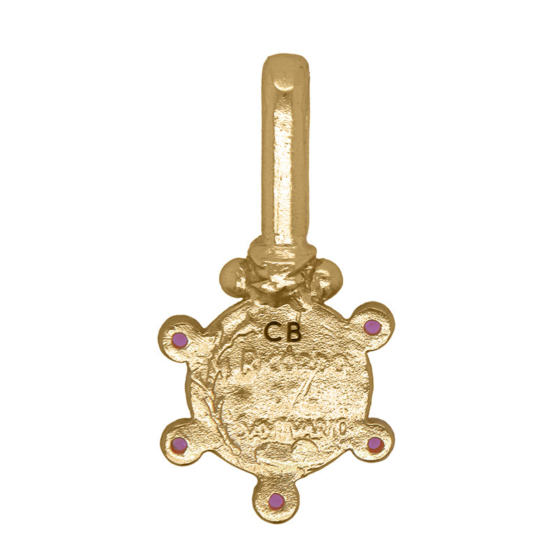 Santuario Pendant with Amethyst - 18K Gold Plated