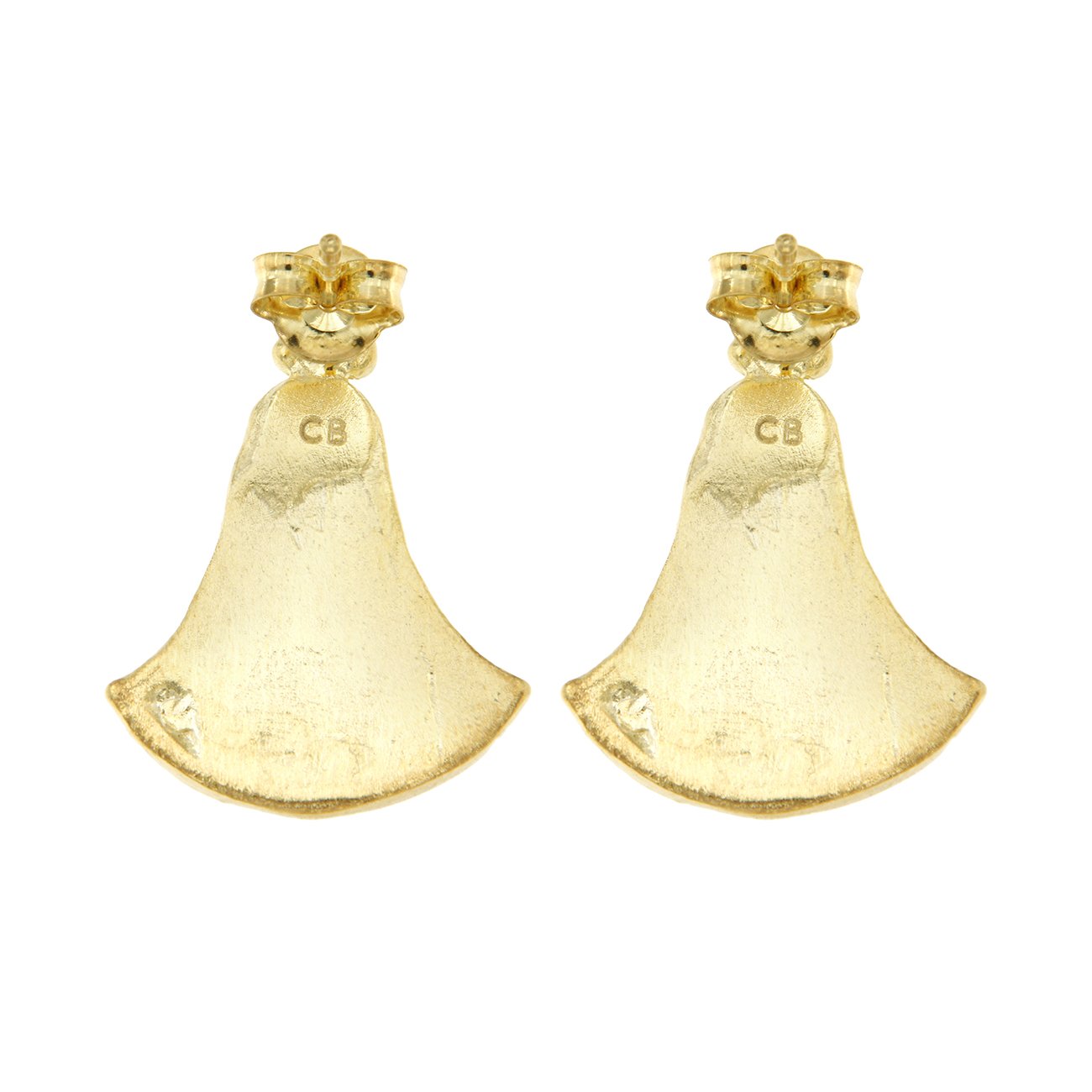 Amarna Atum Earrings with Enamel - 18K Gold Plated