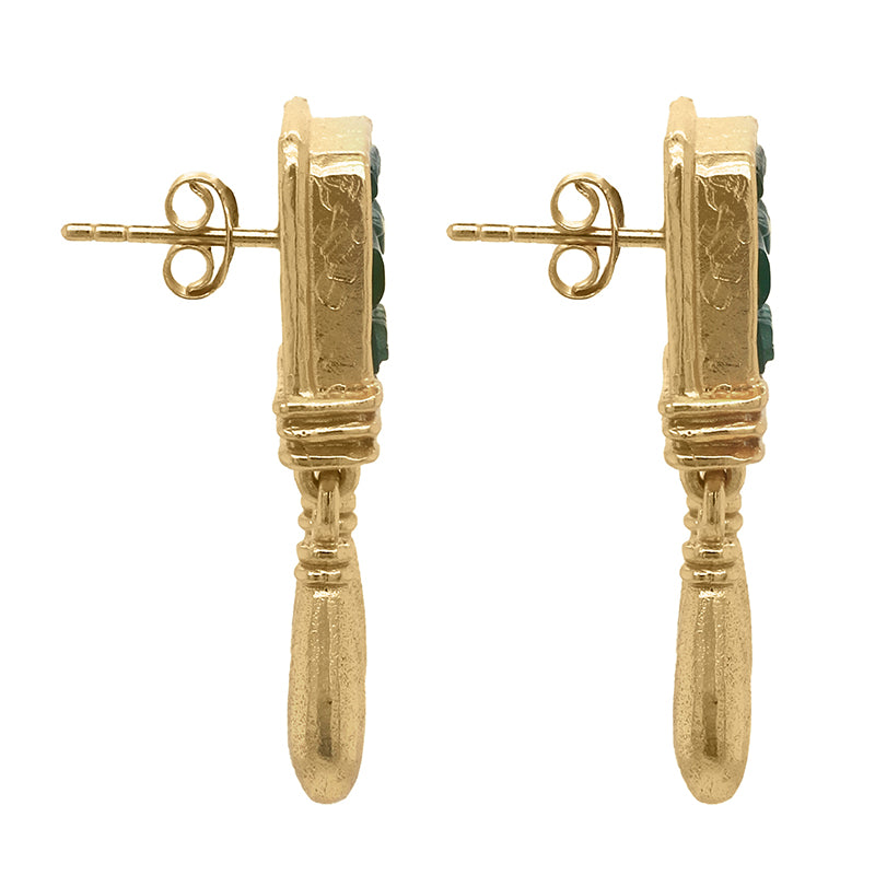 Donna Bianca Earrings in Resin - 18K Gold Plated