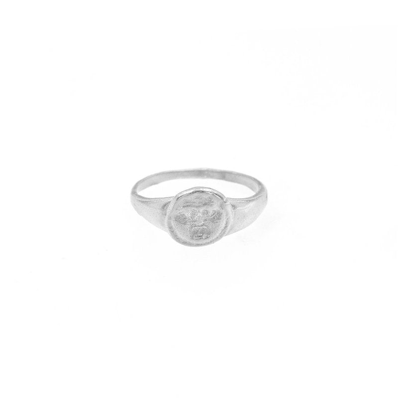 Gorgoneion Pinky Ring - Sterling Silver